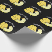 Cheddar Together Funny Food Pub Dark BG Geschenkpapier (Ecke)