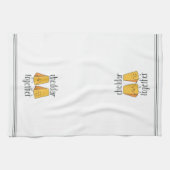 Cheddar Zusammen Niedlicher Funny Cheese Puff Geschirrtuch (Horizontal)