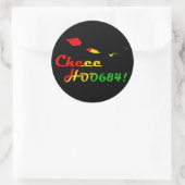 CHEE HOO RUNDER AUFKLEBER (Tasche)