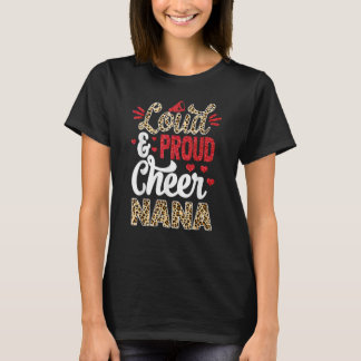 Chee Nana Größte Fan Leopard Print und Pom Pom T-Shirt