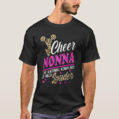 Chee Nonna größten Fan Leopard Print und Pom Pom T-Shirt (Vorderseite)