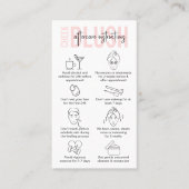 Cheek Blush Aftercare Feminine Pink PMU Artist Visitenkarte (Vorderseite)