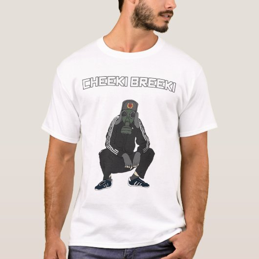 Cheeki Breeki - Gopnik Slav Style Funny Gamer Stal T-Shirt (Vorderseite)