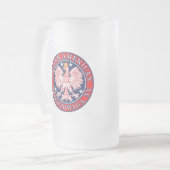 Cheektowaga Mattglas Bierglas (Vorderseite Links)