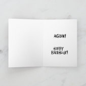 Cheeky 55. Geburtstagskarte Karte (Innenseite)