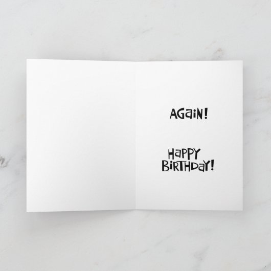 Cheeky 55. Geburtstagskarte Karte (Innenseite)