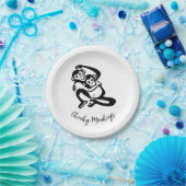 Cheeky Affen - Schimpanse - Bonobo - Party Pappteller (Party)