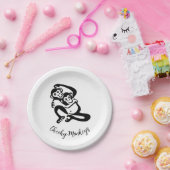 Cheeky Affen - Schimpanse - Bonobo - Party Pappteller (Party)