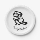 Cheeky Affen - Schimpanse - Bonobo - Party Pappteller (Vorderseite)