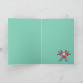 Cheeky Axolotl "Dankeschön" Karte (Innenseite)