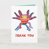 Cheeky Axolotl "Dankeschön" Karte