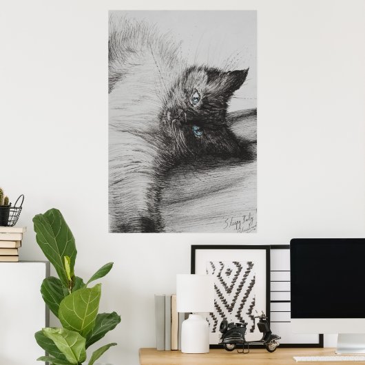 Cheeky Baby Poster (Heimbüro)