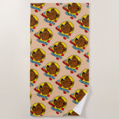 Cheeky Beach Bear - Ein Bare Hinter Strandtuch (Vorderseite)