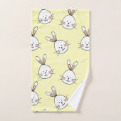 Cheeky Bunnies Pattern Badhandtuch Set (Handtuch)