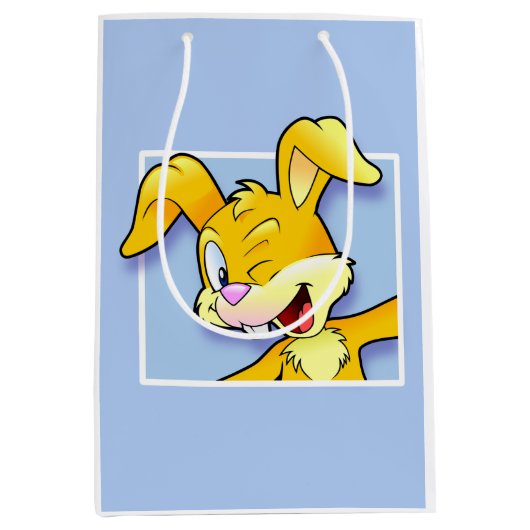 Cheeky Bunny - Frecher Hase Mittlere Geschenktüte (Vorderseite)