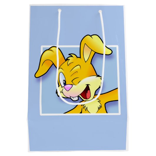 Cheeky Bunny - Frecher Hase Mittlere Geschenktüte (Rückseite)