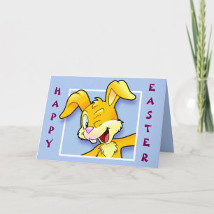Cheeky bunny "Happy Easter" - Ostern Karte