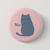 Cheeky Cat Funny Button (Vorderseite)