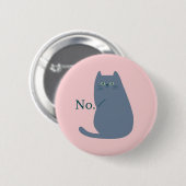 Cheeky Cat Funny Button (Vorne & Hinten)