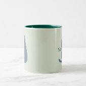 Cheeky Cat Funny Zweifarbige Tasse (Mittel)