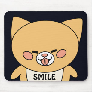 Cheeky Cat Laughing Fun Mousepad