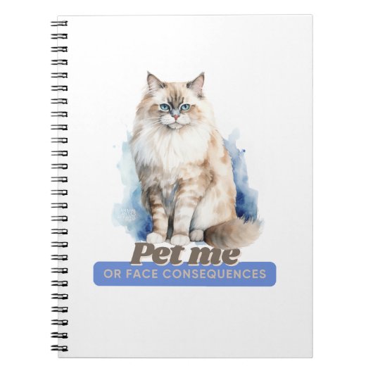 Cheeky Cat Quote Gift, Tierfreunde Notizblock (Vorderseite)