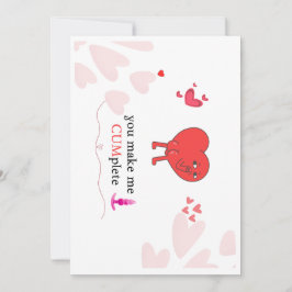 Cheeky Charm: Funny Liebe Card macht ihn komplett Einladung