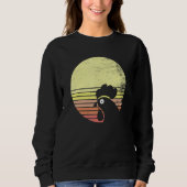 Cheeky Chicken Retro Sunset Sweatshirt (Vorderseite)