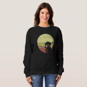 Cheeky Chicken Retro Sunset   Sweatshirt (Vorne ganz)