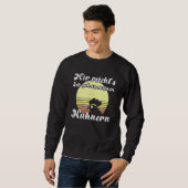 Cheeky Chicken Sunset Geh Zu Meine Hühnern Script  Sweatshirt (Vorne ganz)