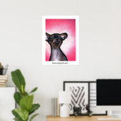 Cheeky Chihuahua, leevandergrift.com Poster (Heimbüro)