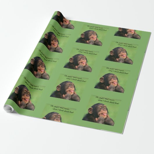 Cheeky Chimp Geschenkpapier (Ungerollt)