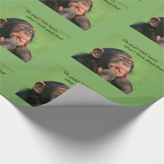 Cheeky Chimp Geschenkpapier (Ecke)