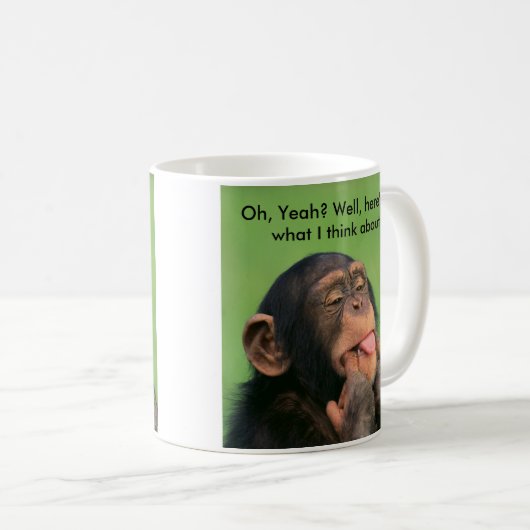 Cheeky Chimp Kaffeetasse (VorderseiteRechts)