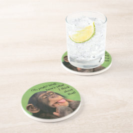 Cheeky Chimp Sandstein Untersetzer