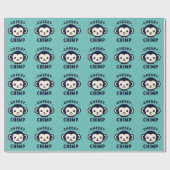 Cheeky Chimp Sleek Minimalismus Affe Geschenkpapier (Flach)
