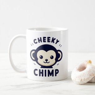 Cheeky Chimp Sleek Minimalismus Affe Kaffeetasse