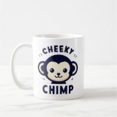 Cheeky Chimp Sleek Minimalismus Affe Kaffeetasse (Links)