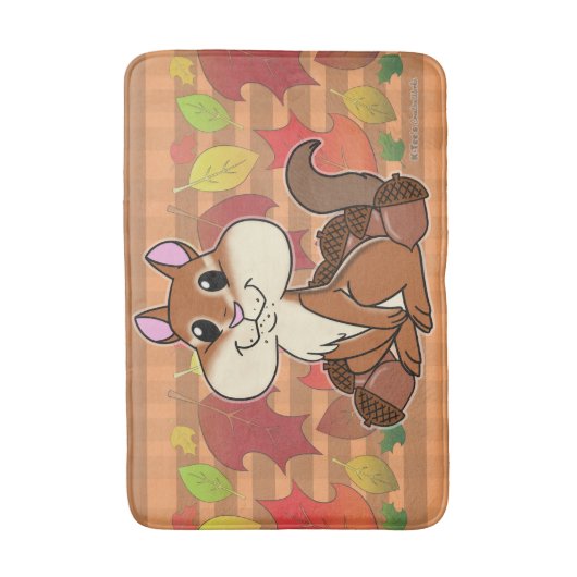 Cheeky Chipmunk - Badematte (Vorderseite Vertikal)