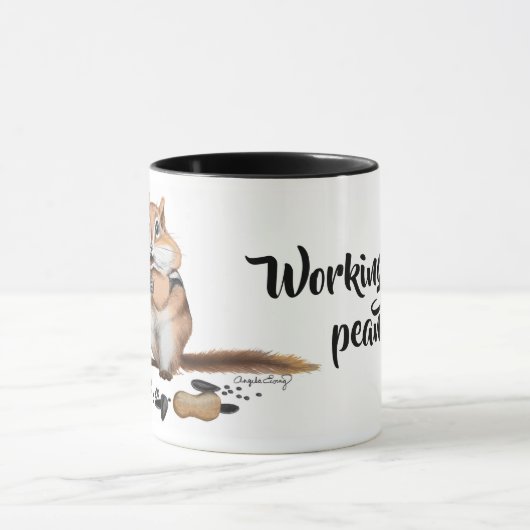 Cheeky Chipmunk Illustration Tasse (Zentrum)