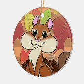 Cheeky Chipmunk - Keramik Ornament (Links)