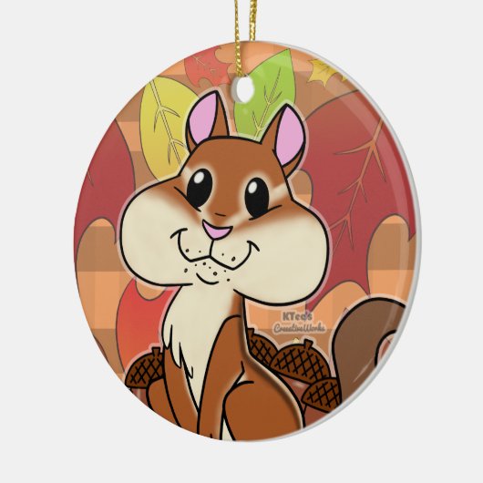 Cheeky Chipmunk - Keramik Ornament (Links)
