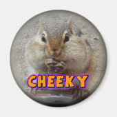 Cheeky Chipmunk Magnet (Vorne)