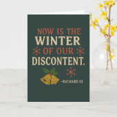 Cheeky Christmas Shakespear Quote Karte (Gelbe Blume)