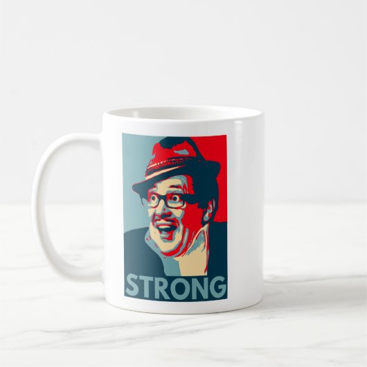 Cheeky Count Arthur Strong Keramik Tasse (Links)