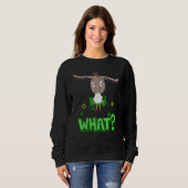 Cheeky Donkey isst Irish Leprechaun St Patrick's D Sweatshirt (Vorne ganz)
