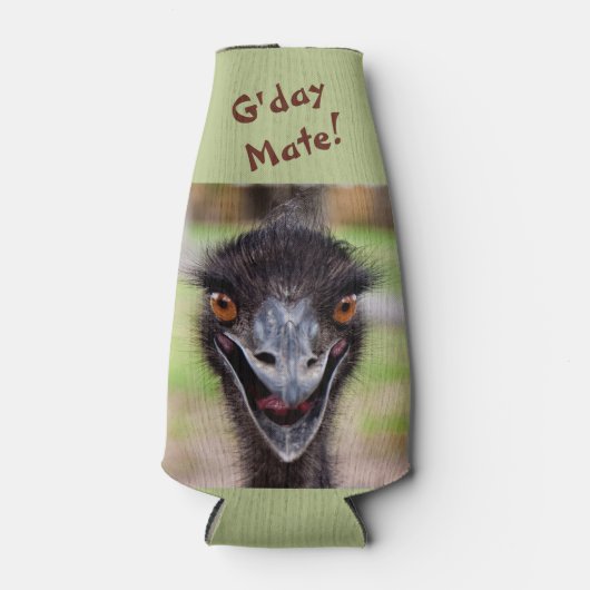 Cheeky Emu Stubby Cooler Flaschenkühler (Vorderseite)