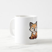 Cheeky Fox – Cute Kawaii Illustration Kaffeetasse (Vorderseite Links)