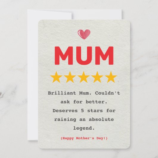 Cheeky & Funny Mother Day Card für Mama - Perfekt Einladung (Vorderseite)