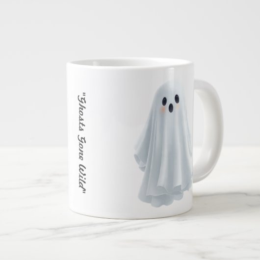 "Cheeky Ghost Glow" Jumbo-Tasse (Vorderseite Rechts)
